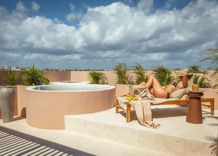 Apartment Aldea Zama Luxury Penthouse - Private Rooftop Pool & Parking